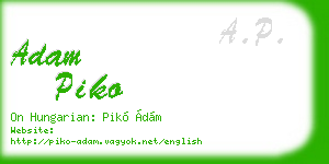 adam piko business card